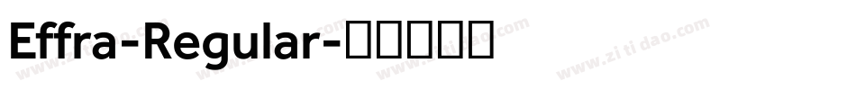Effra-Regular字体转换