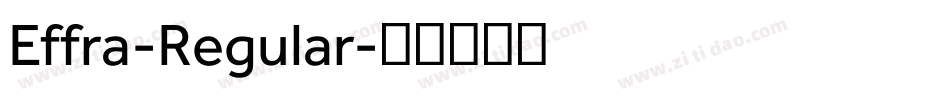 Effra-Regular字体转换