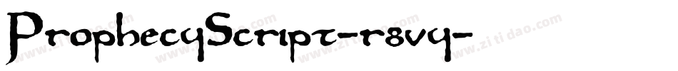 ProphecyScript-r8vy字体转换