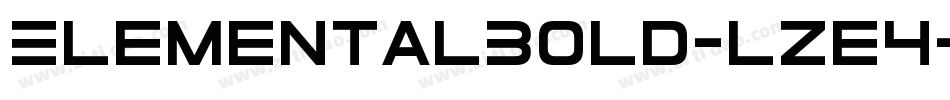 ElementalBold-Lze4字体转换