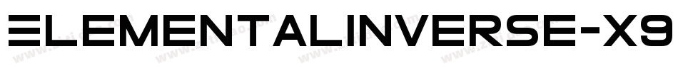 ElementalInverse-X9BK字体转换