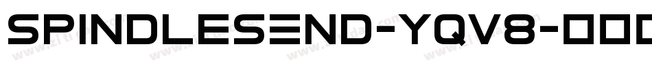 SpindlesEnd-YqV8字体转换