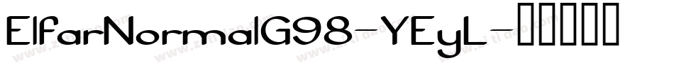 ElfarNormalG98-YEyL字体转换