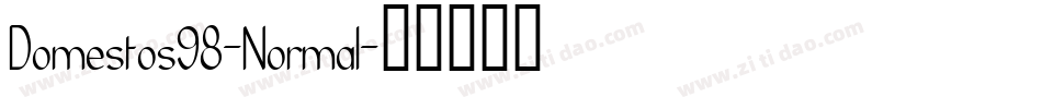 Domestos98-Normal字体转换