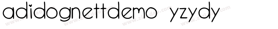 AdidogNettDemo-Yzydy字体转换