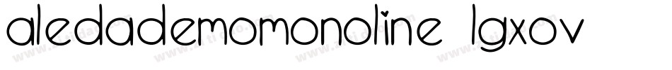 AledaDemoMonoline-lgxOV字体转换