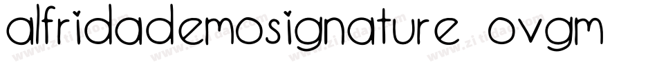 AlfridaDemoSignature-OVGm6字体转换