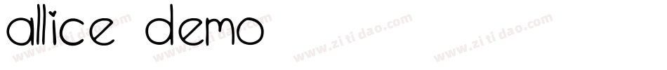 Allice-Demo字体转换