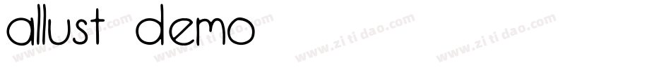 Allust-Demo字体转换