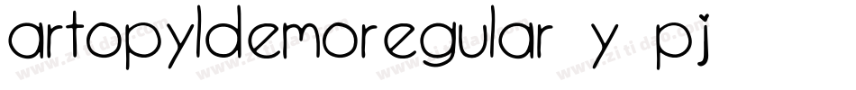 ArtopylDemoRegular-Y6pj字体转换