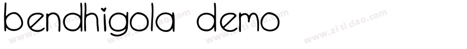 Bendhigola-DEMO字体转换