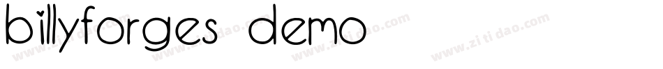 Billyforges-Demo字体转换