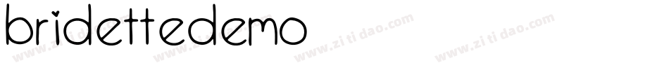 BridetteDemo字体转换