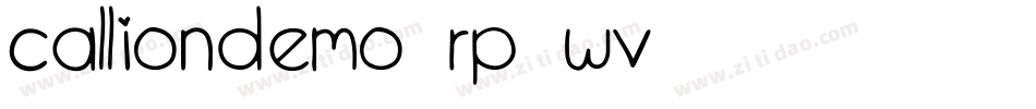 CallionDemo-Rp9wV字体转换