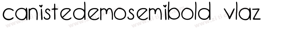 CanisteDemoSemibold-vLAZ字体转换