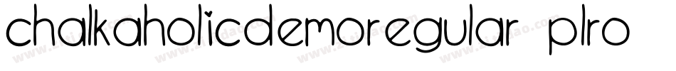 ChalkaholicDemoRegular-plrO字体转换