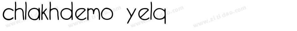 ChlakhDemo-Yelq字体转换