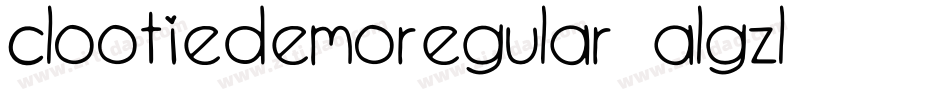 ClootieDemoRegular-ALGZL字体转换