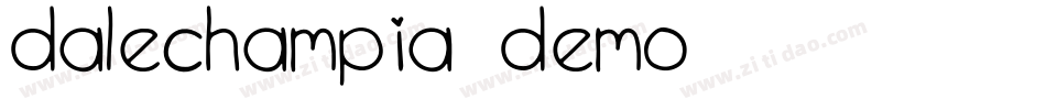 Dalechampia-DEMO字体转换