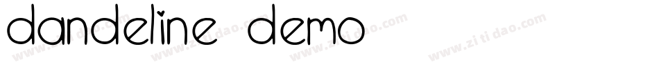 Dandeline-Demo字体转换 Dandeline-Demo字体转换