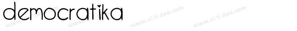 Democratika字体转换