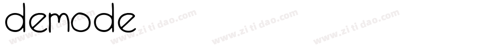 Demode字体转换