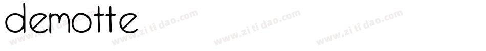Demotte字体转换