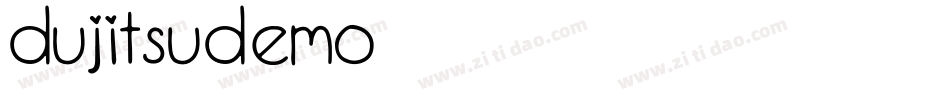 DujitsuDemo字体转换