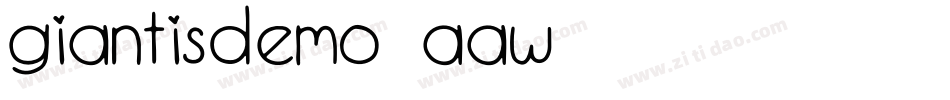 GiantisDemo-AaW7字体转换