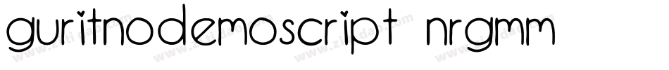 GuritnoDemoScript-nRgMM字体转换
