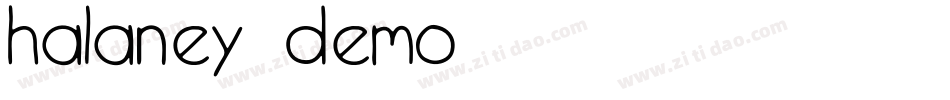 Halaney-Demo字体转换