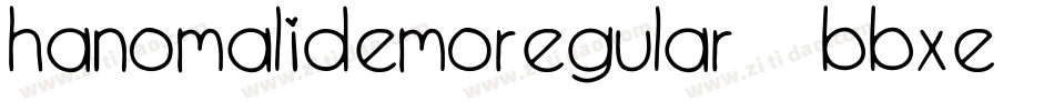 HanomaliDemoRegular-7BBxE字体转换