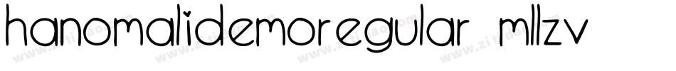HanomaliDemoRegular-mLLzV字体转换 HanomaliDemoRegular-mLLzV字体转换