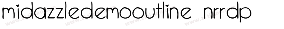 MidazzleDemoOutline-nRrDP字体转换