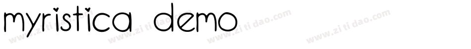 Myristica-DEMO字体转换