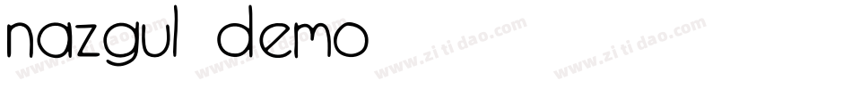 Nazgul-demo字体转换