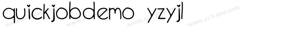 QuickjobDemo-YzyJL字体转换