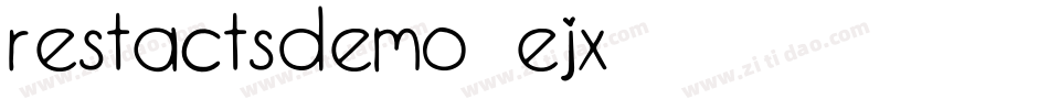 RestactsDemo-Ejx8字体转换 RestactsDemo-Ejx8字体转换
