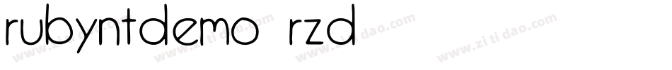 RubyntDemo-RzD6字体转换