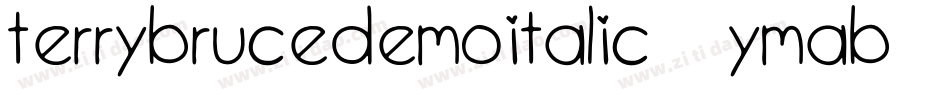 TerrybruceDemoItalic-9YMAB字体转换