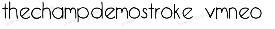 ThechampDemoStroke-vmneO字体转换