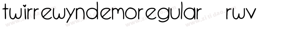 TwirrewynDemoRegular-6rwv字体转换