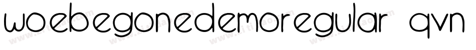 WoebegoneDemoRegular-qVn5字体转换