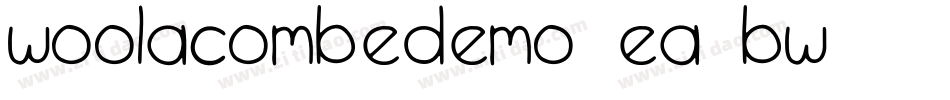 WoolacombeDemo-Ea4BW字体转换 WoolacombeDemo-Ea4BW字体转换