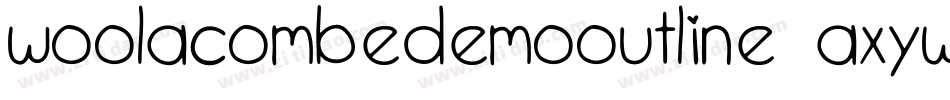 WoolacombeDemoOutline-axYwK字体转换 WoolacombeDemoOutline-axYwK字体转换