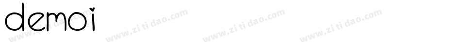 demoi字体转换