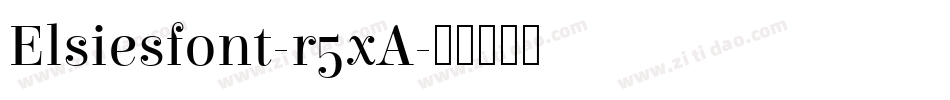 Elsiesfont-r5xA字体转换