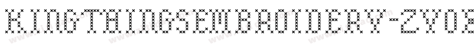 KingthingsEmbroidery-Zyox字体转换 KingthingsEmbroidery-Zyox字体转换