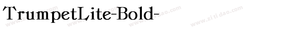TrumpetLite-Bold字体转换