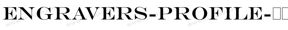Engravers-Profile字体转换